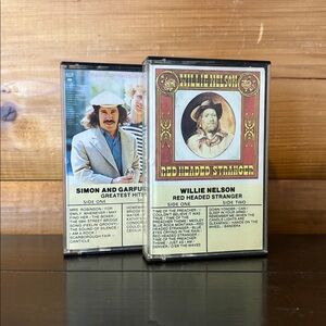 Simon & Garfunkel / Willie Nelson Cassette Bundle